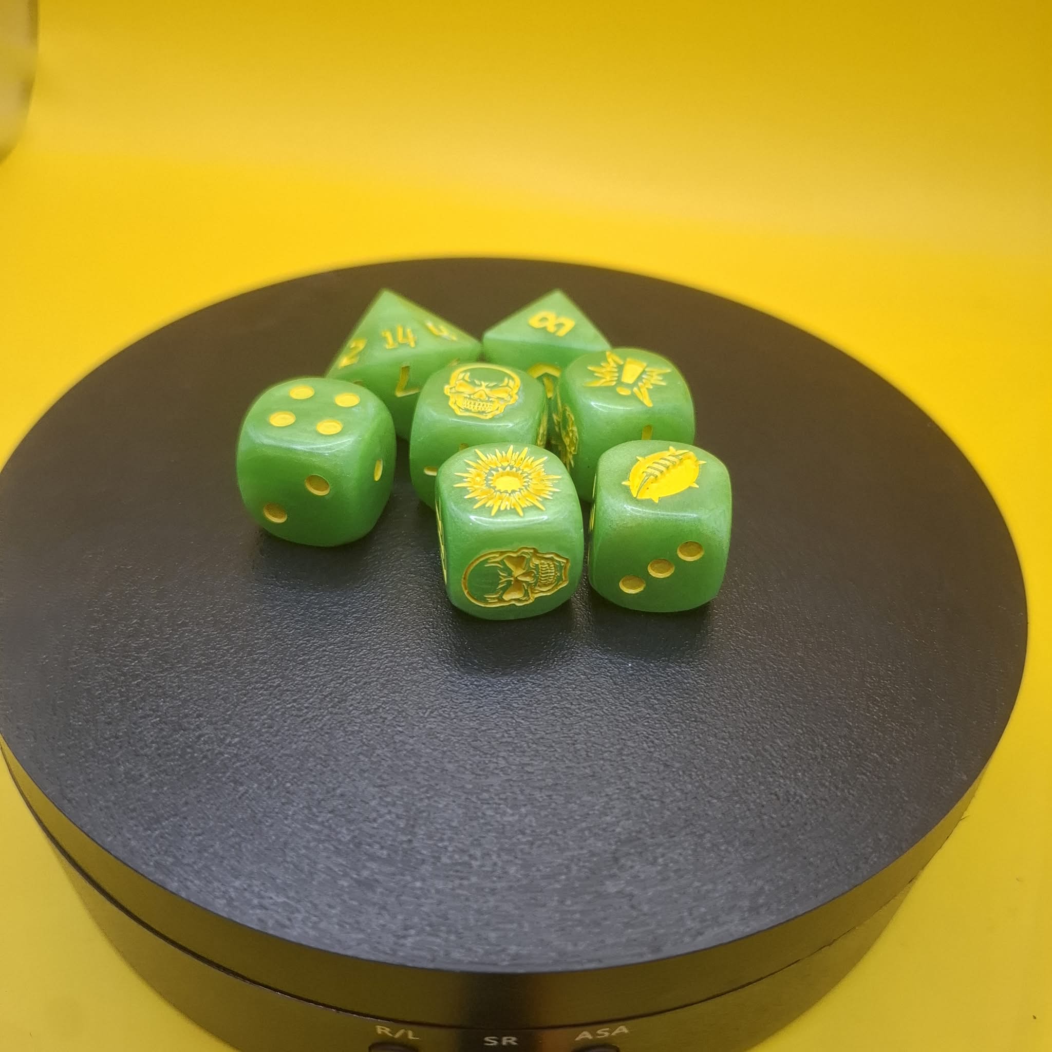 Hand Poured Resin Dice Set from Tatstabletop - Image 2