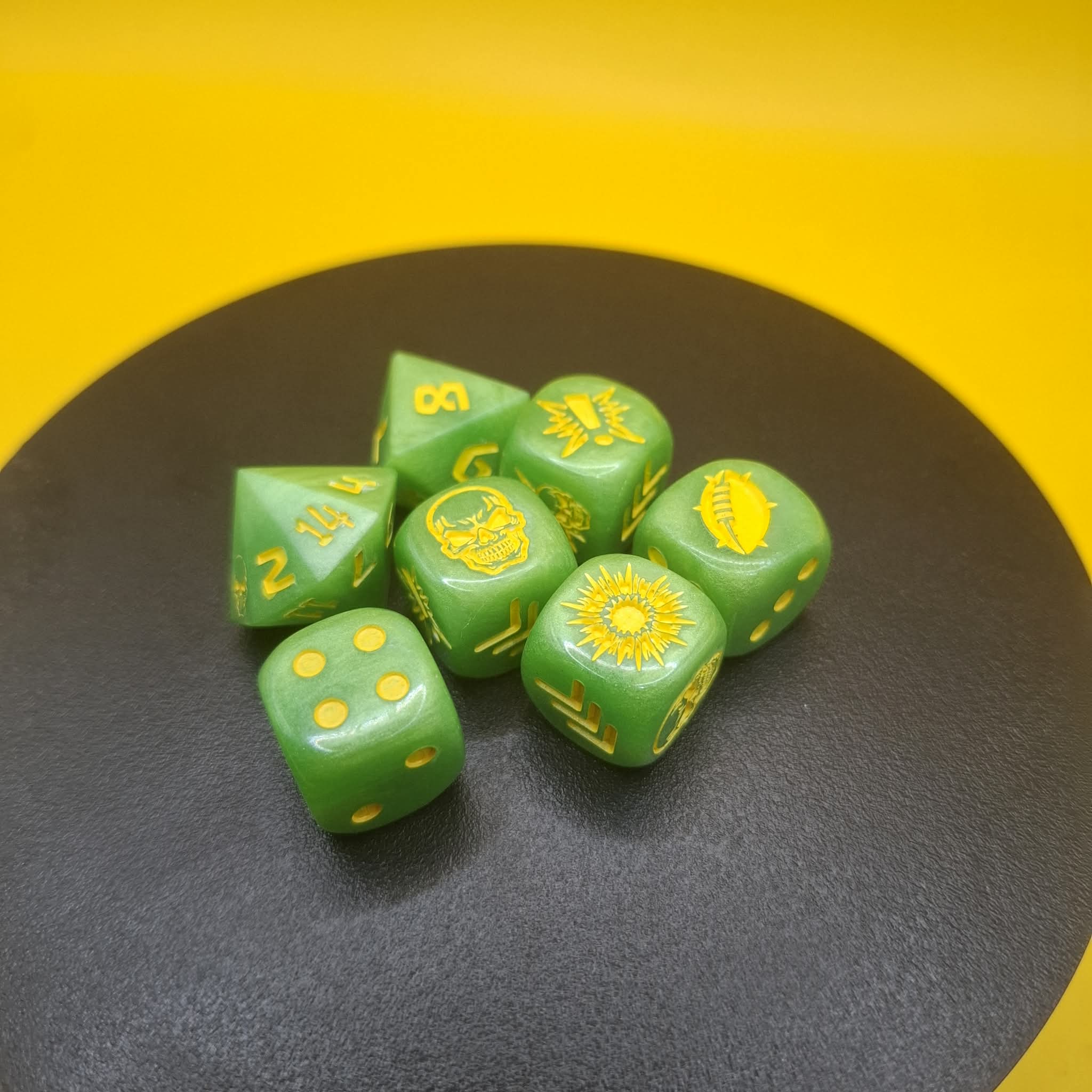 Hand Poured Resin Dice Set from Tatstabletop - Image 4