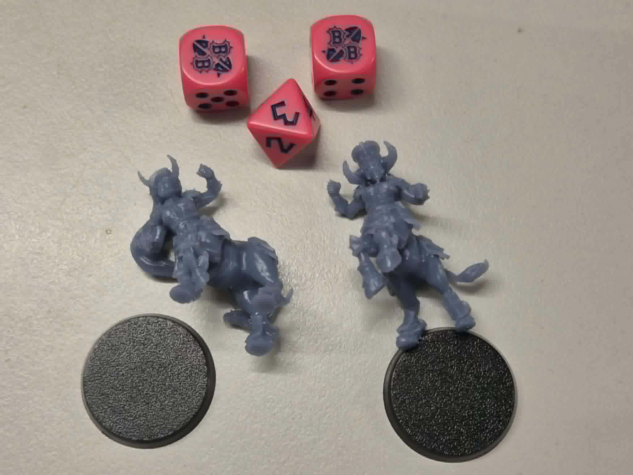 Bull Centaurs and dice