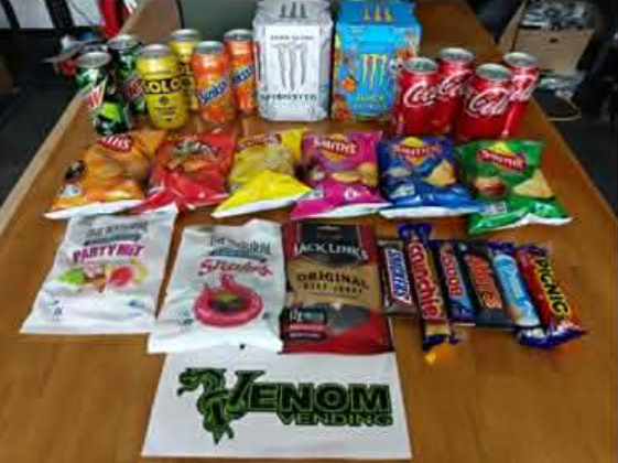 Venom Vending goodies
